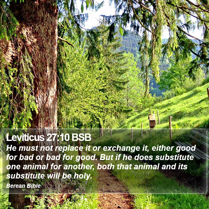 Leviticus 27:10 BSB Bible Study