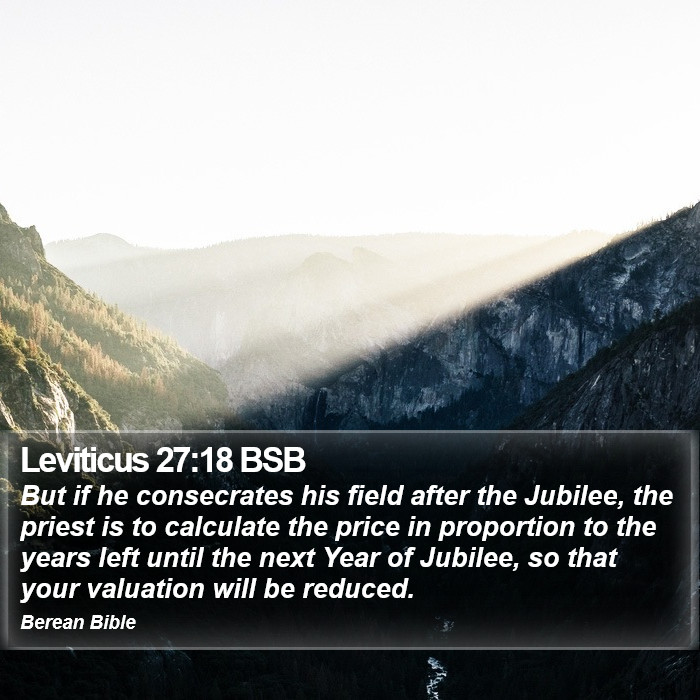 Leviticus 27:18 BSB Bible Study