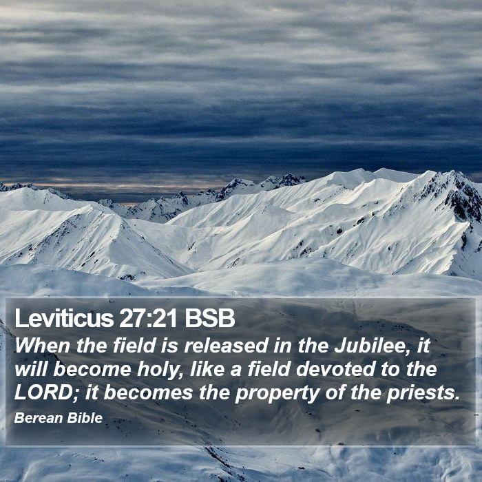 Leviticus 27:21 BSB Bible Study