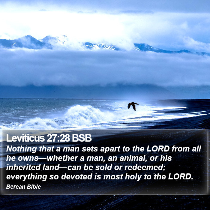 Leviticus 27:28 BSB Bible Study