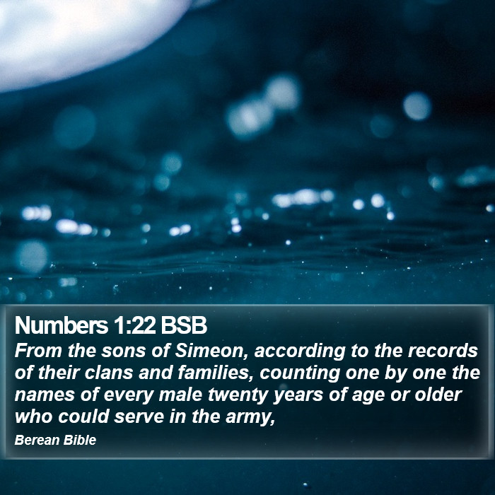 Numbers 1:22 BSB Bible Study