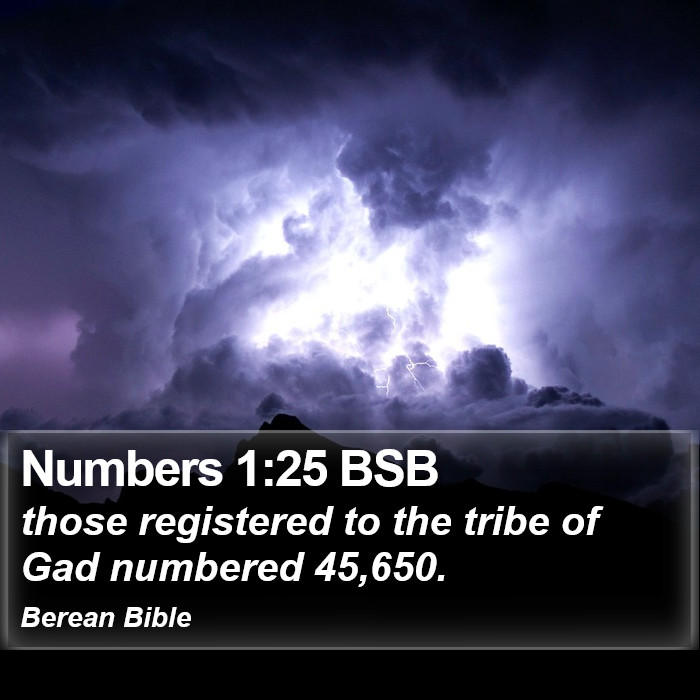 Numbers 1:25 BSB Bible Study