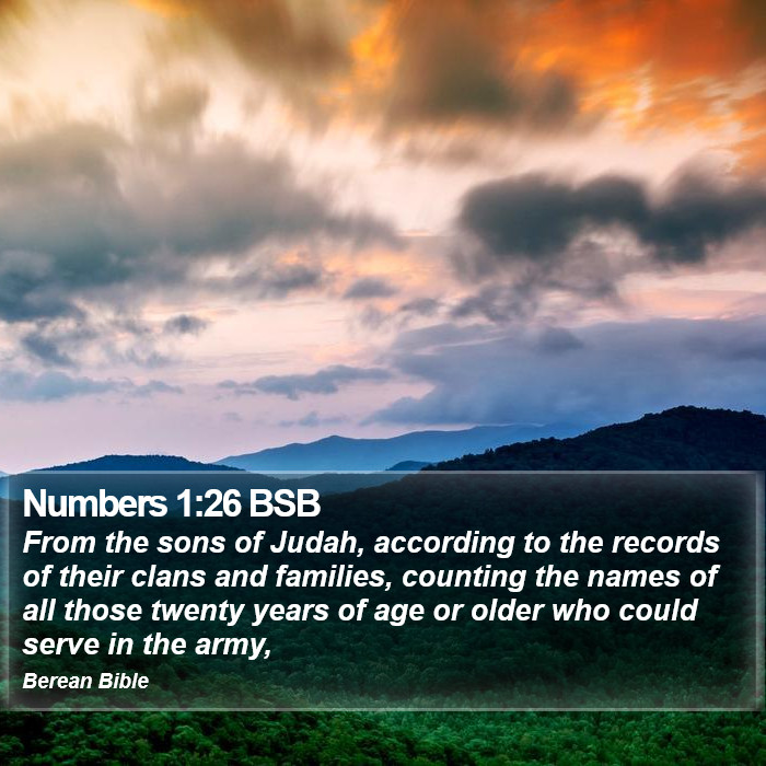 Numbers 1:26 BSB Bible Study