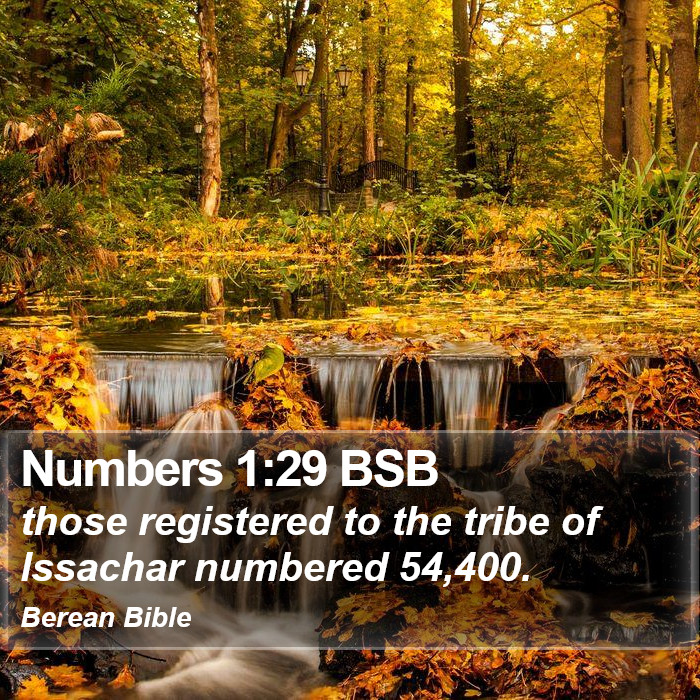 Numbers 1:29 BSB Bible Study