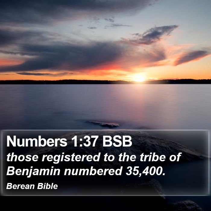 Numbers 1:37 BSB Bible Study