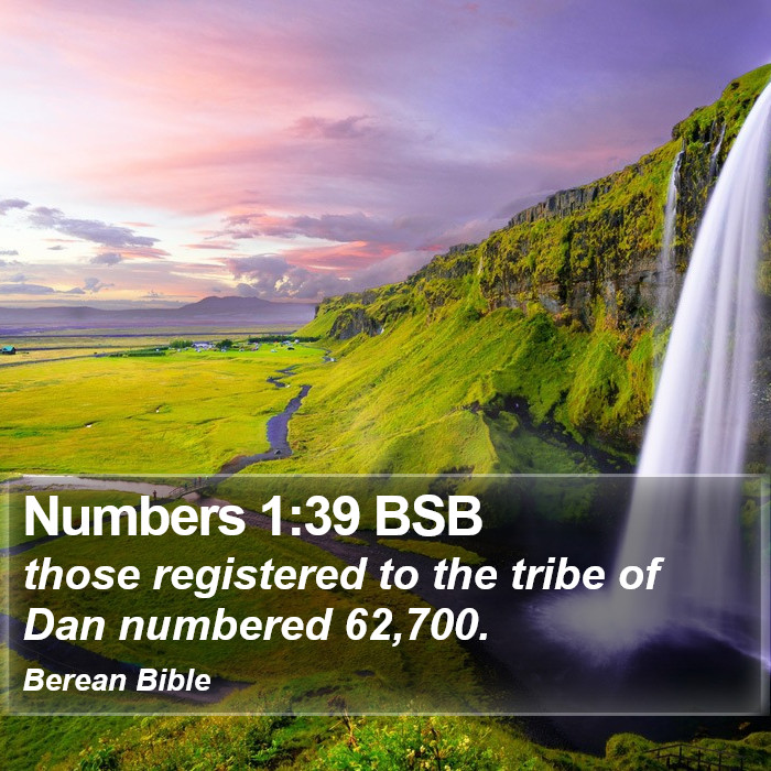 Numbers 1:39 BSB Bible Study