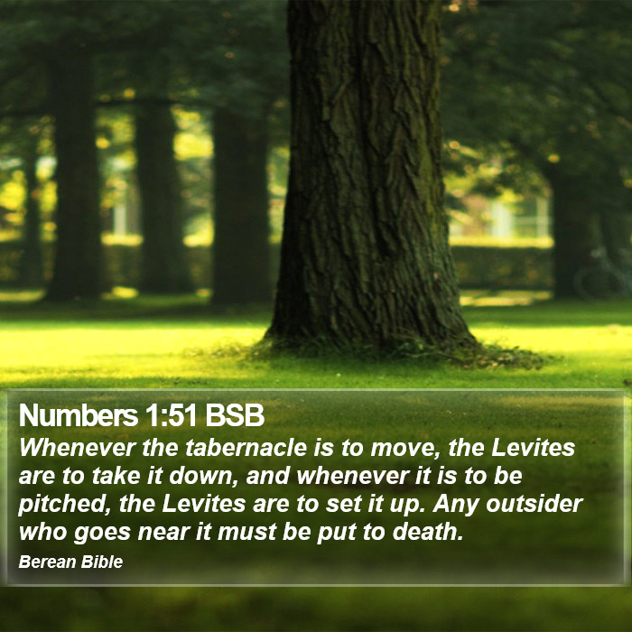 Numbers 1:51 BSB Bible Study