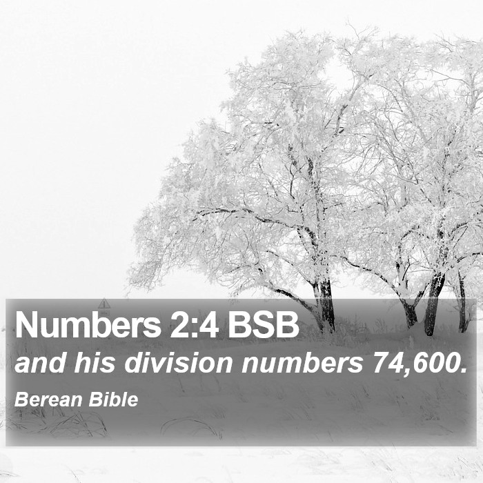 Numbers 2:4 BSB Bible Study