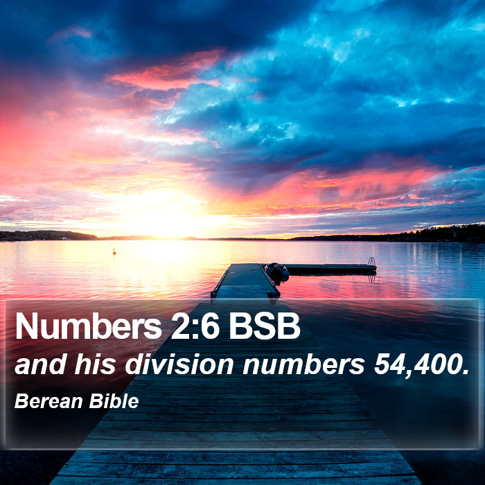 Numbers 2:6 BSB Bible Study