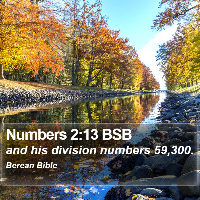 Numbers 2:13 BSB Bible Study