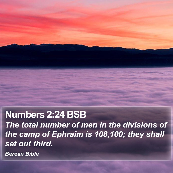 Numbers 2:24 BSB Bible Study