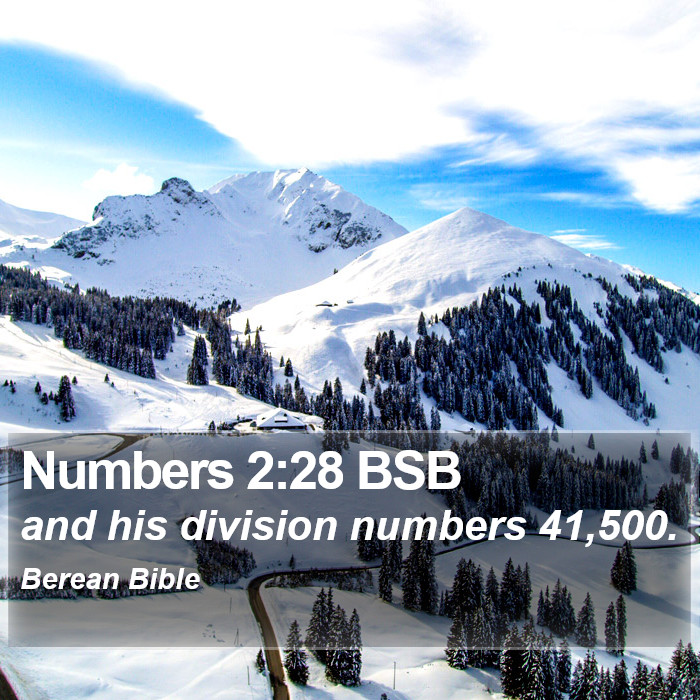 Numbers 2:28 BSB Bible Study