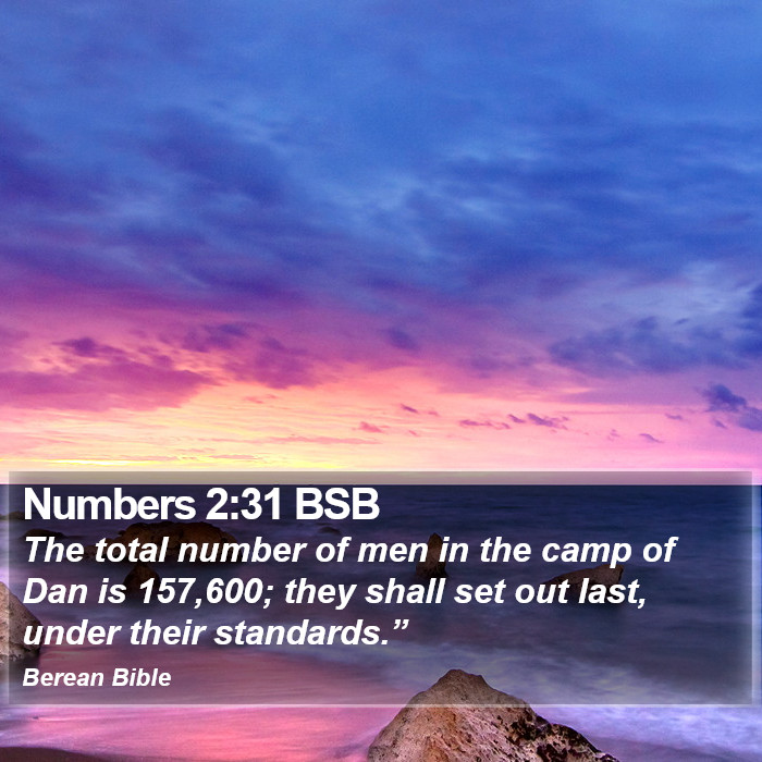 Numbers 2:31 BSB Bible Study