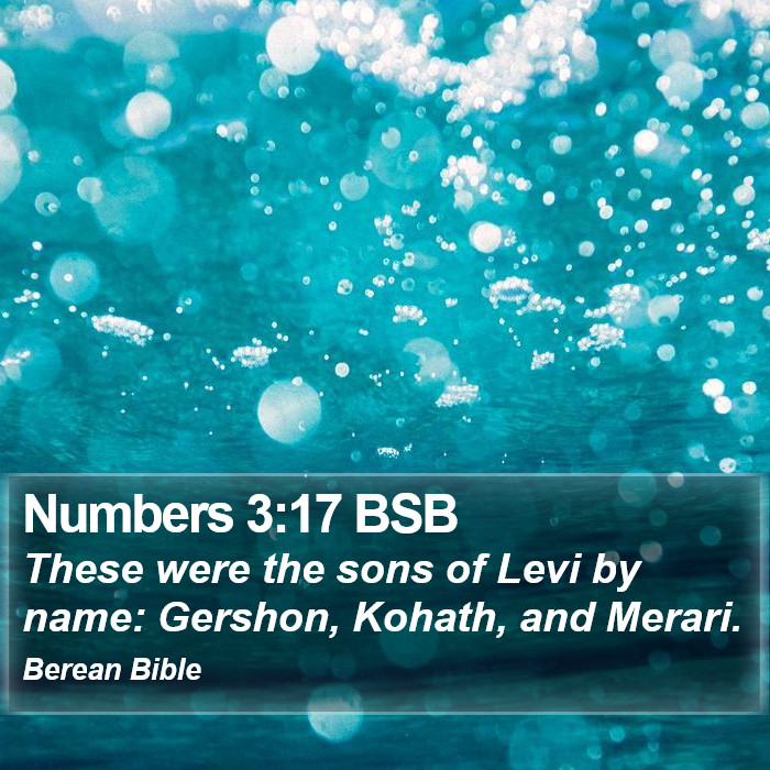 Numbers 3:17 BSB Bible Study