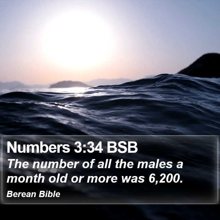 Numbers 3:34 BSB Bible Study