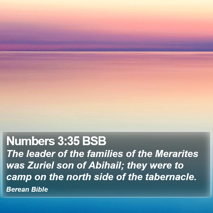 Numbers 3:35 BSB Bible Study