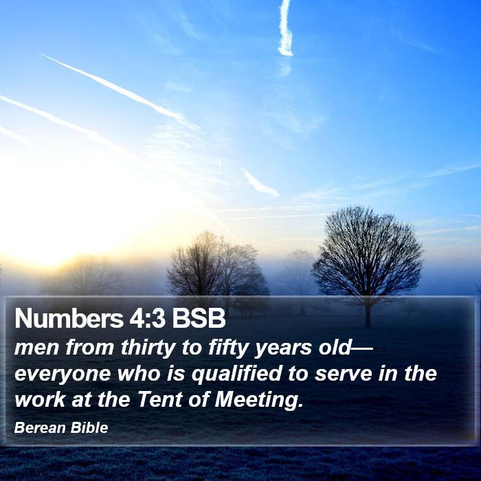 Numbers 4:3 BSB Bible Study