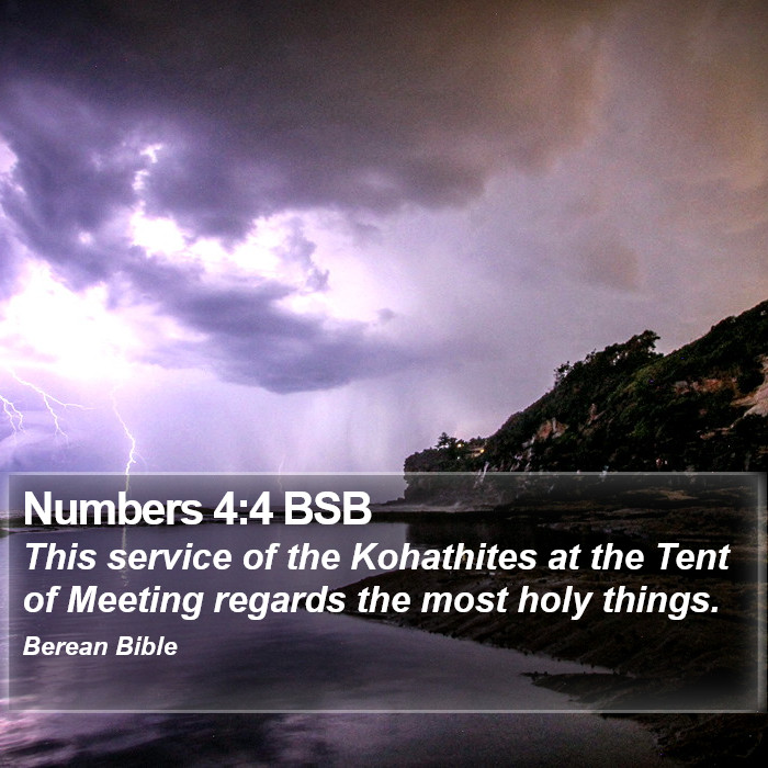 Numbers 4:4 BSB Bible Study