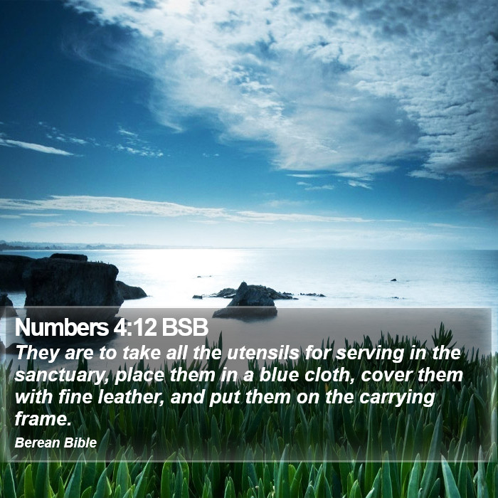 Numbers 4:12 BSB Bible Study