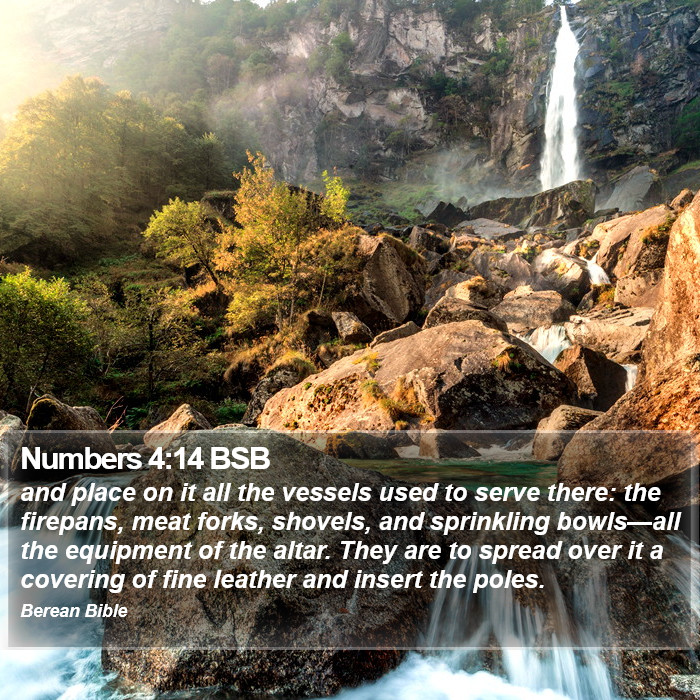 Numbers 4:14 BSB Bible Study