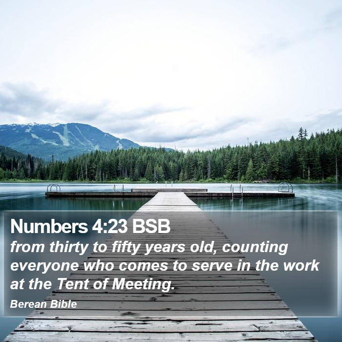 Numbers 4:23 BSB Bible Study