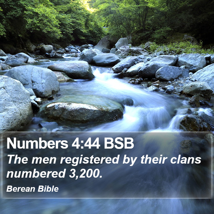 Numbers 4:44 BSB Bible Study