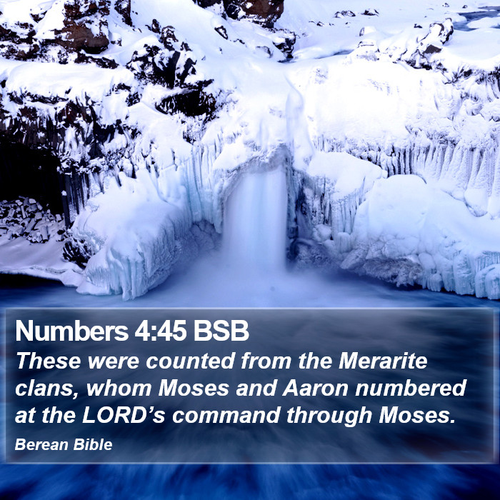 Numbers 4:45 BSB Bible Study