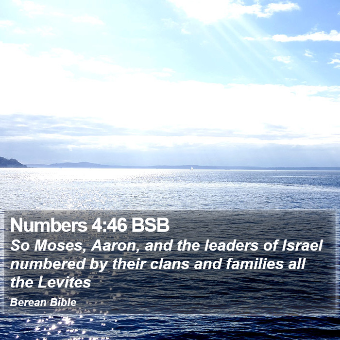 Numbers 4:46 BSB Bible Study