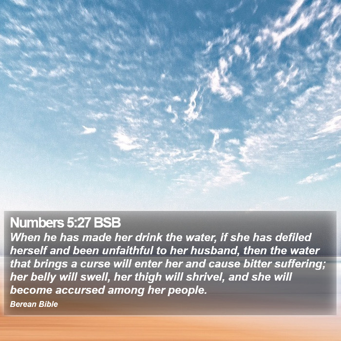 Numbers 5:27 BSB Bible Study