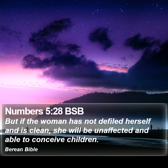 Numbers 5:28 BSB Bible Study