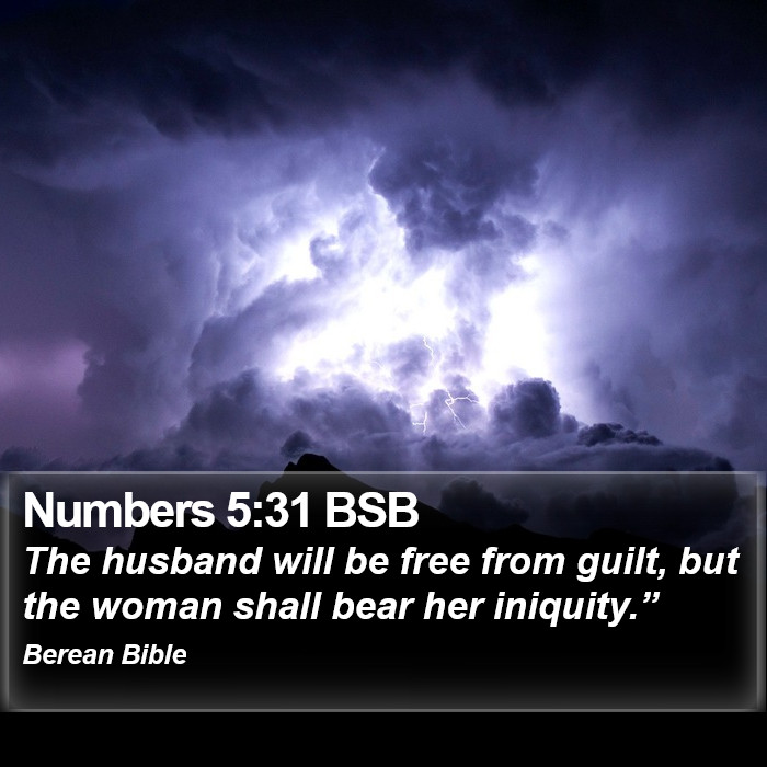 Numbers 5:31 BSB Bible Study