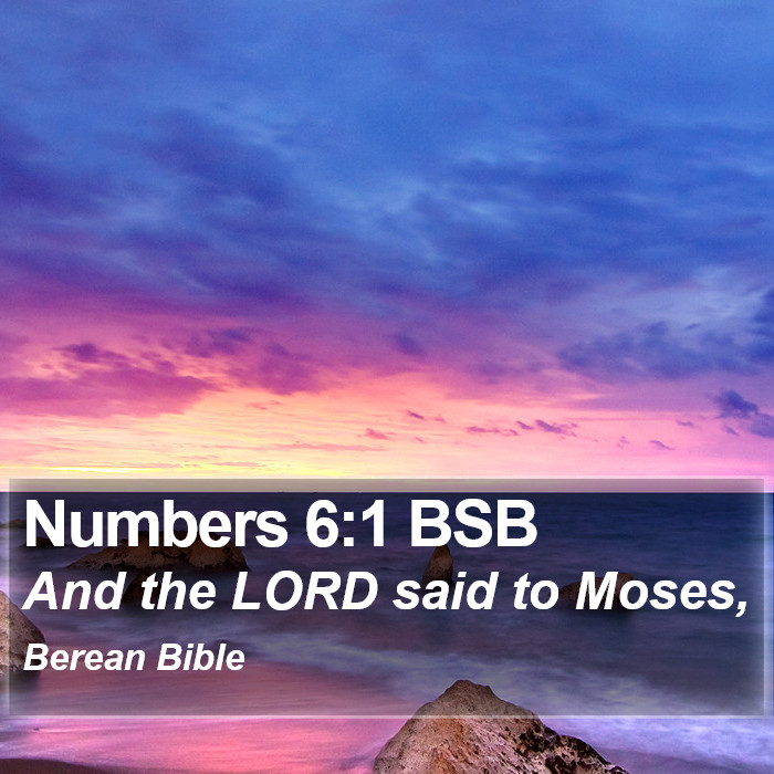 Numbers 6:1 BSB Bible Study