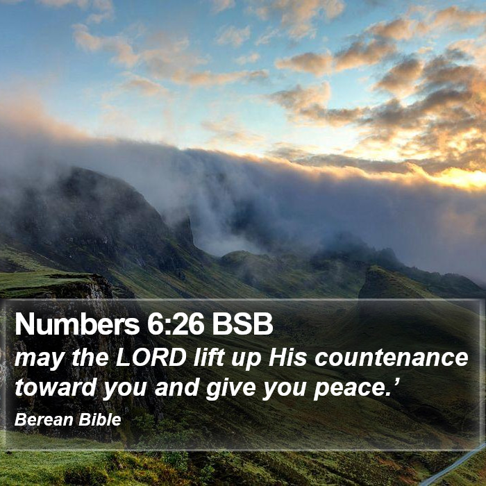 Numbers 6:26 BSB Bible Study