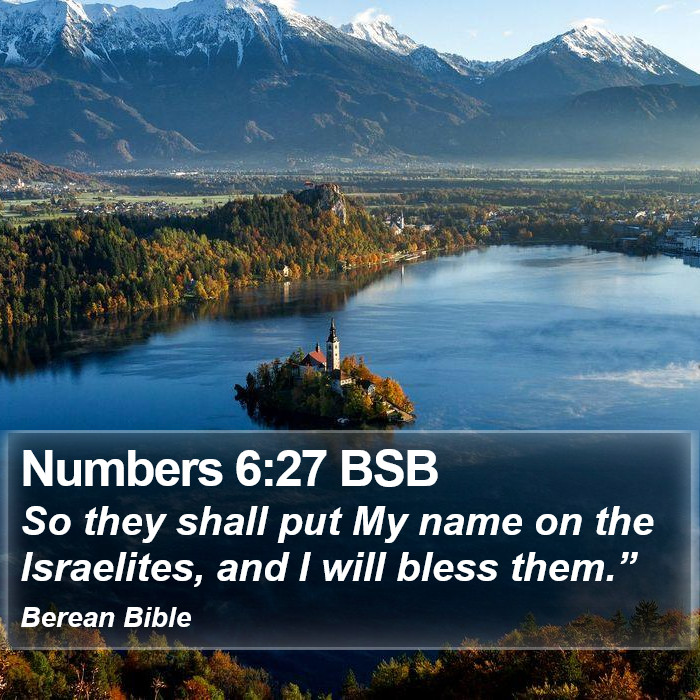 Numbers 6:27 BSB Bible Study