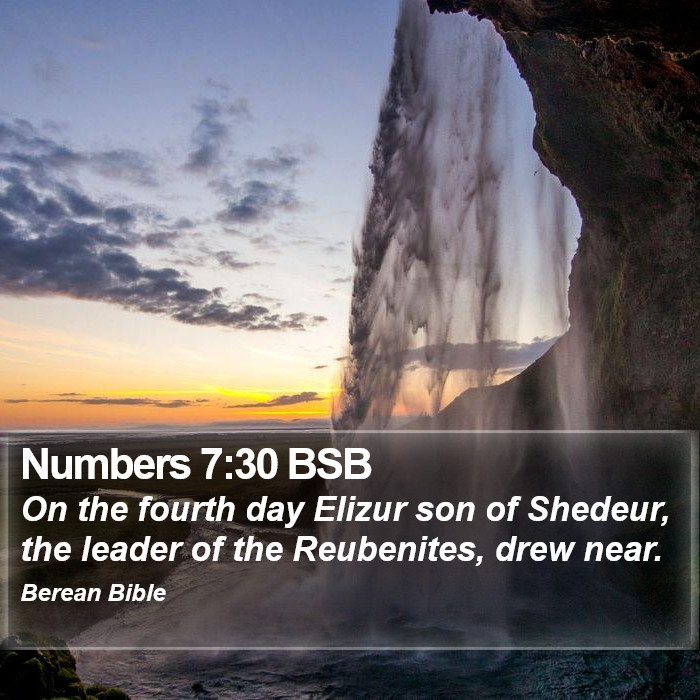 Numbers 7:30 BSB Bible Study