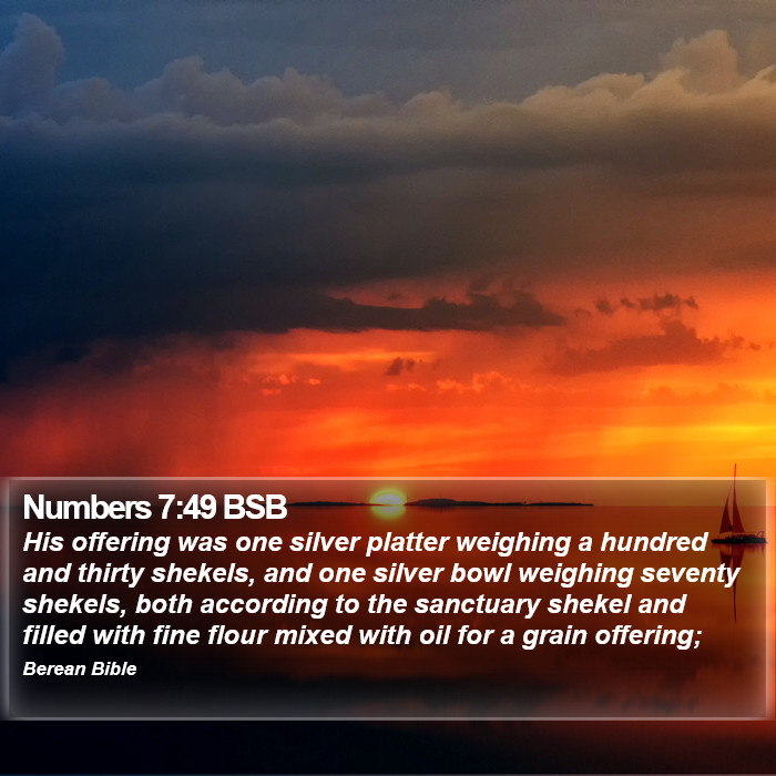 Numbers 7:49 BSB Bible Study