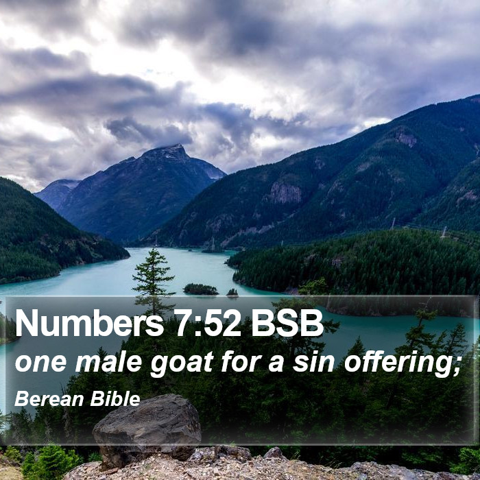 Numbers 7:52 BSB Bible Study