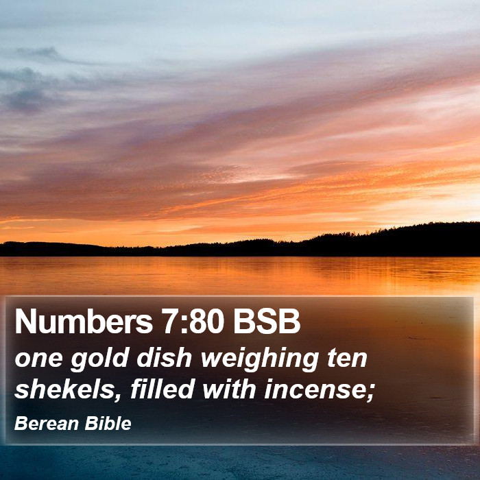 Numbers 7:80 BSB Bible Study