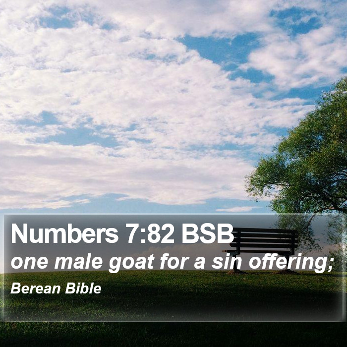 Numbers 7:82 BSB Bible Study