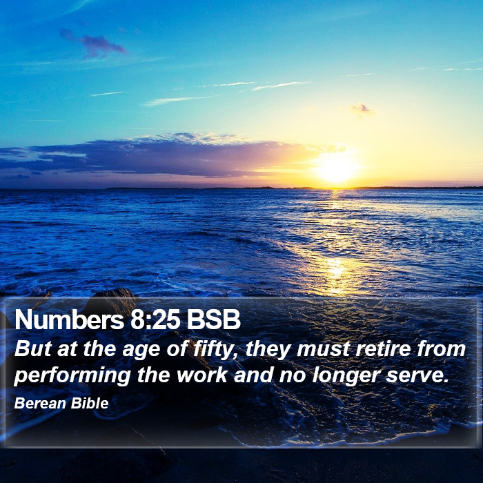 Numbers 8:25 BSB Bible Study