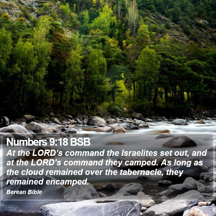 Numbers 9:18 BSB Bible Study