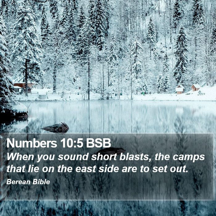 Numbers 10:5 BSB Bible Study