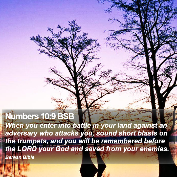 Numbers 10:9 BSB Bible Study