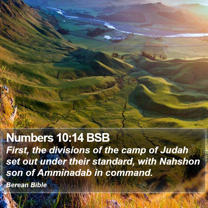 Numbers 10:14 BSB Bible Study