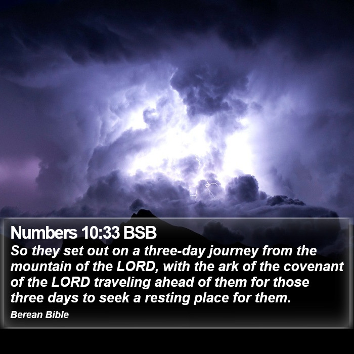 Numbers 10:33 BSB Bible Study