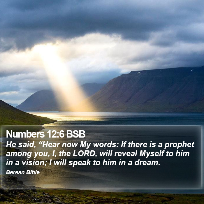 Numbers 12:6 BSB Bible Study