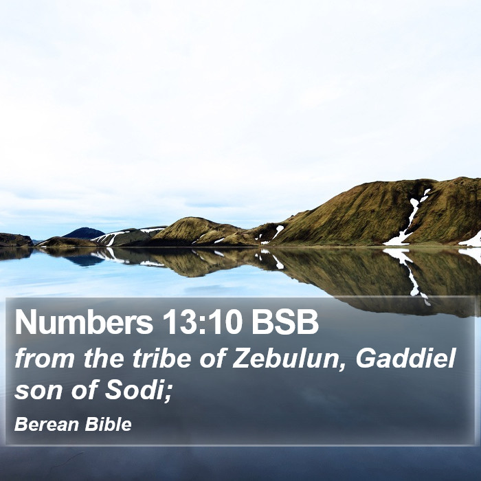 Numbers 13:10 BSB Bible Study