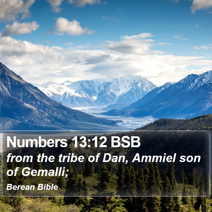 Numbers 13:12 BSB Bible Study