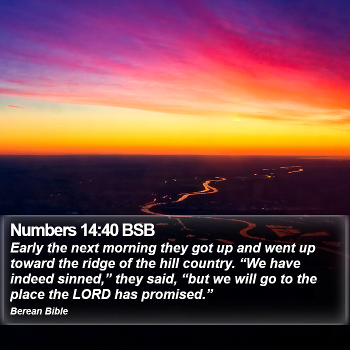 Numbers 14:40 BSB Bible Study