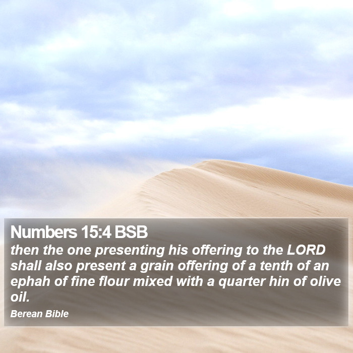 Numbers 15:4 BSB Bible Study